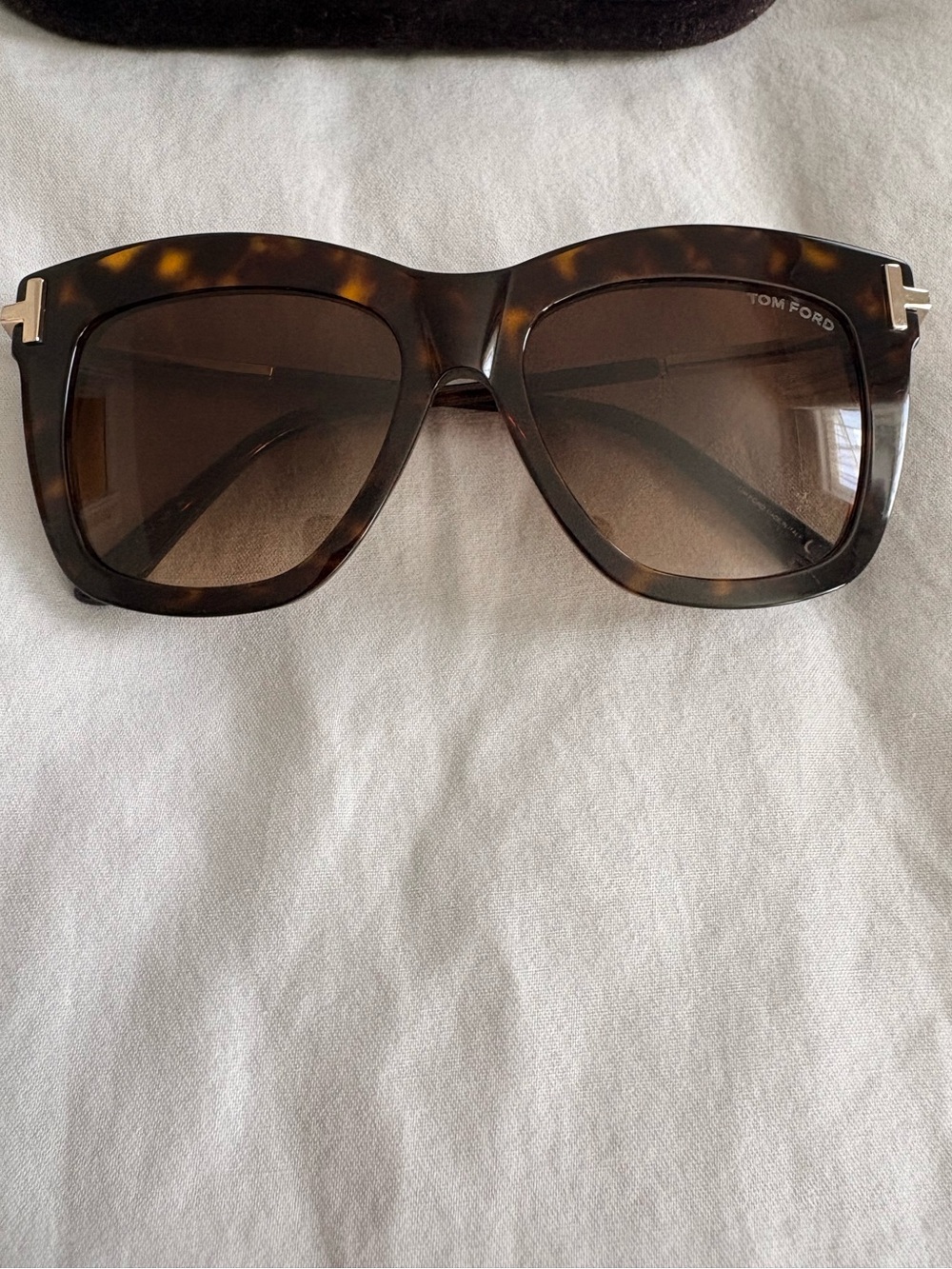 Tom Ford Women's Tortoiseshell Sunglasses with Brown Gradient Lenses